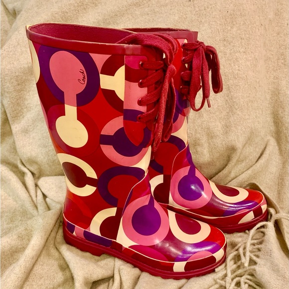 Coach Shoes - COACH Rubber Rain Boots